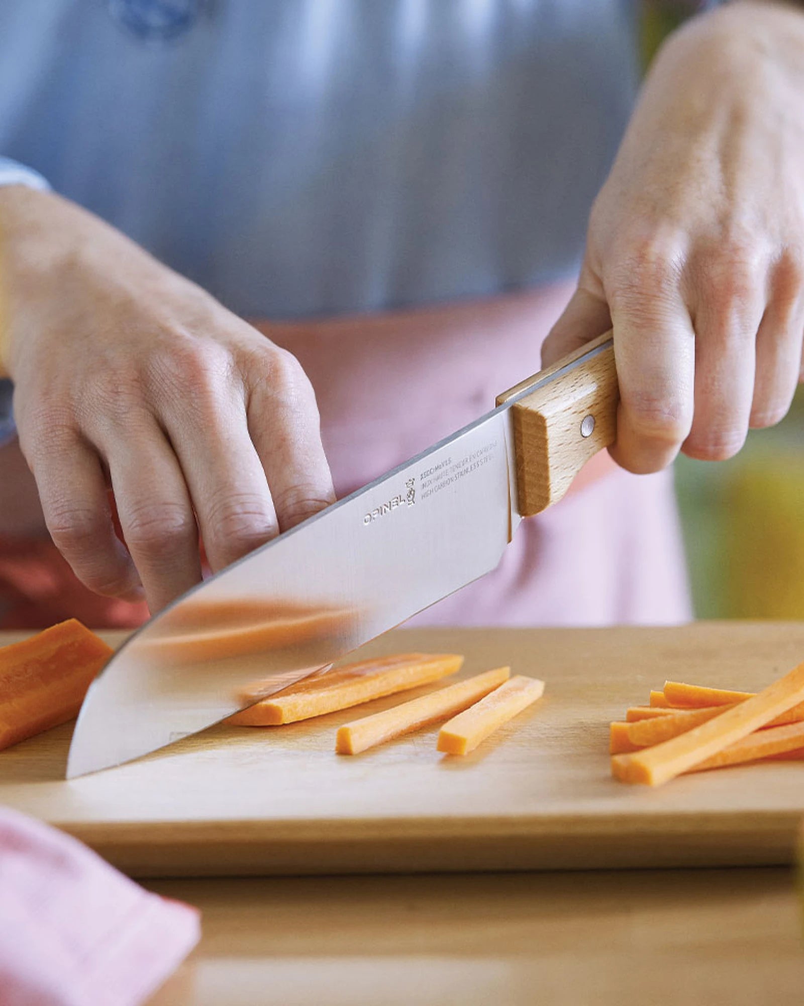 Custom eco-friendly Opinel N°119 Santoku kitchen knife - 2